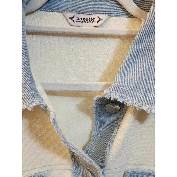 Nanette Lepore Women's NWT Two-Tone Jacket L - Picture 2 of 5